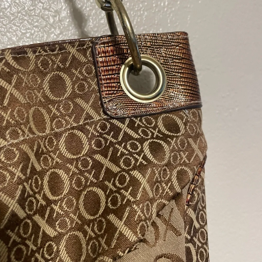 Xoxo vintage hobo shoulder bag purse brown gold 90s shoulder purse